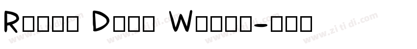 Roald Dahl Wonky字体转换